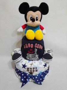 2Tier -DiaperCakesSingapore-BabyGifts-MickeyMouse-Boy-Noel-1