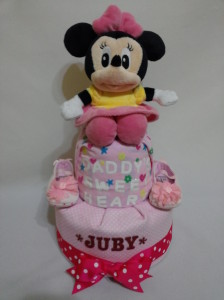 2Tier -DiaperCakesSingapore-BabyGifts-MinnieMouse-Girl-Juby-1