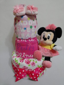 3 Tier -DiaperCakesSingapore-BabyGifts-Minnie-Mouse-Girl-1