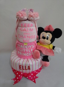 3 Tier -DiaperCakesSingapore-BabyGifts-Minnie-Mouse-Girl-Ella-1
