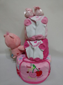 3-Tier-Rainbow-Care-Bear-Diaper Cake-Baby Gifts Singapore- Girl-Scarlett-2