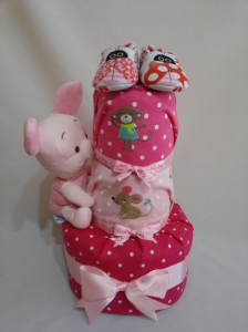 3Tier -DiaperCakesSingapore-BabyGifts-Piglet-Girl-1