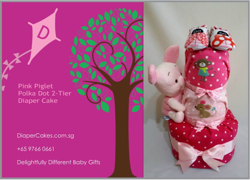 3Tier -DiaperCakesSingapore-BabyGifts-Piglet-Girl-5