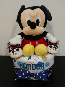 1Tier -DiaperCakesSingapore-BabyGifts-Mickey-Boy-Xander-1