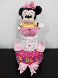 2 Tier -DiaperCakesSingapore-BabyGifts-Minnie-Girl-Ezabelle-1