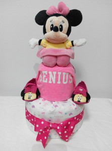 2Tier-DiaperCakesSingapore-BabyGifts-MinnieMouse-Girl-1