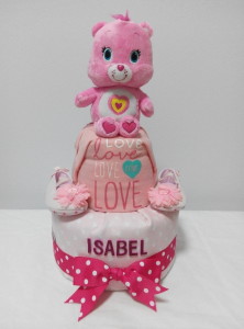 2Tier-DiaperCakesSingapore-BabyGifts-WonderBear-Girl-Isabel-1