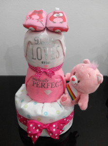 3 Tier -DiaperCakesSingapore-BabyGifts-RainbowCareBear-Girl-1