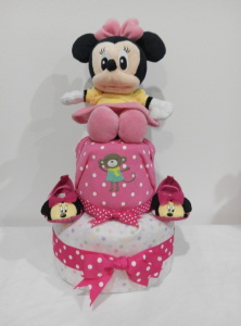 2Tier-DiaperCakesSingapore-BabyGifts-Girl-Minnie-1