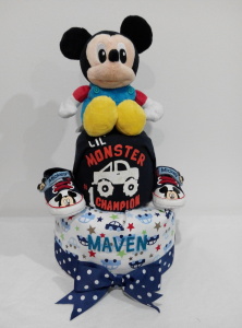 2Tier-DiaperCakesSingapore-BabyGifts-Mickey-Boy-Maven-1