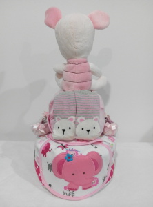 2Tier-DiaperCakesSingapore-BabyGifts-Piglet-Girl-Taegan-2