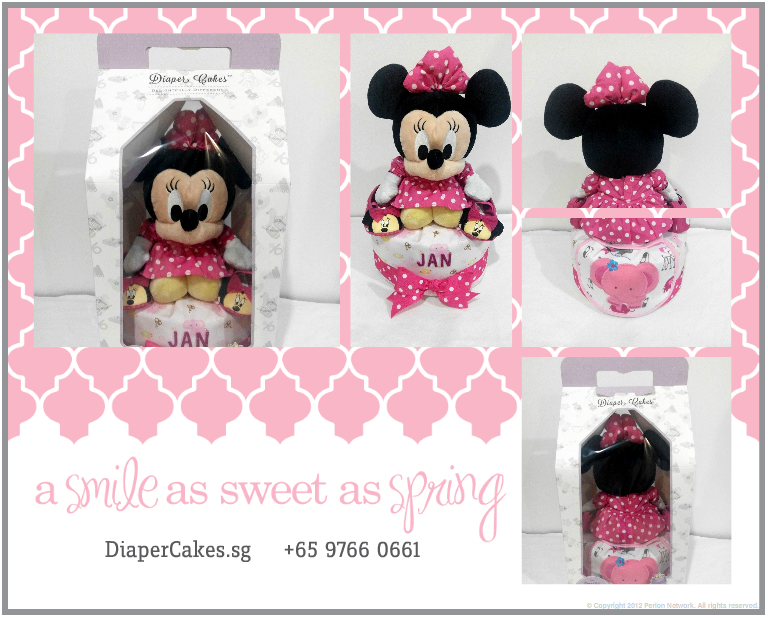 1Tier-DiaperCakesSingapore-BabyGifts-Girl-Minnie-Jan-5